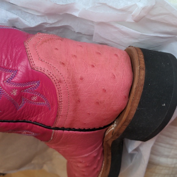 Lucchese Pink Cowboy boots women's size 6 B - Picture 13 of 16